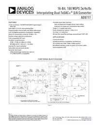 AD9777BSVZRL Datasheet Cover