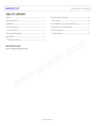 ADAS3022SCPZ-EP Datasheet Page 2