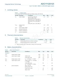 ADC1112D125HN-C18 Datasheet Page 7