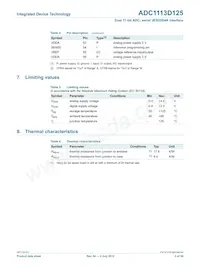 ADC1113D125HN-C18 Datasheet Page 5