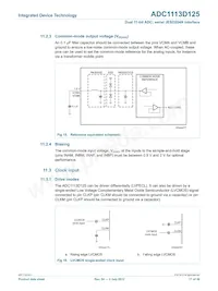 ADC1113D125HN-C18 Datasheet Page 17