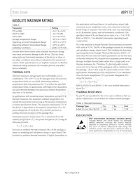 ADP172ACBZ-1.7-R7 Datasheet Page 5