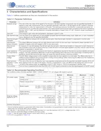 CS43131-CNZR數據表 頁面 12