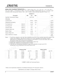 CS5508-BSZR Datasheet Page 2