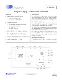 CS5509-ASZR Datasheet Copertura