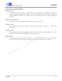 CS5509-ASZR Datasheet Page 21