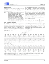 CS5530-ISZ Datasheet Pagina 21