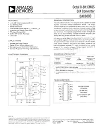 DAC8800FS-REEL Datasheet Cover