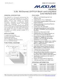 DS26334GNA3 Datasheet Cover