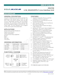 DS3150QNC1/T&R Datasheet Cover
