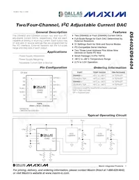 DS4402N+T&R/C Datasheet Cover