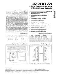 ICL7109CMH+T Datenblatt Cover
