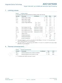 IDTADC1207S080HW-C28 Datasheet Page 5