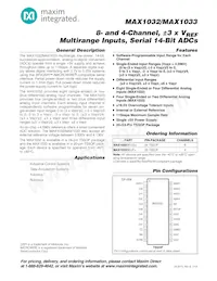 MAX1033EUP+ Datenblatt Cover