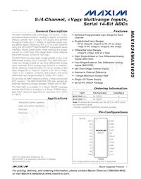 MAX1034BEUG+ Datenblatt Cover