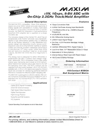 MAX104CHC-D Datasheet Copertura