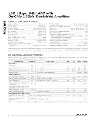MAX104CHC-D Datasheet Page 2