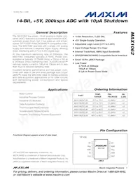 MAX1062ACUB+T Datenblatt Cover