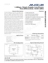 MAX1075CTC+T Datasheet Cover
