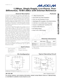 MAX1079CTC+T Datenblatt Cover