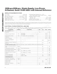 MAX1080BCUP+ Datasheet Page 2