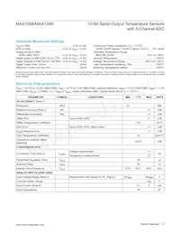 MAX1099CEAE+ Datasheet Page 2