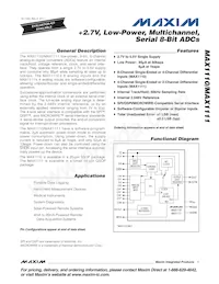 MAX1111CPE+ Datenblatt Cover