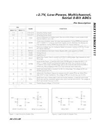 MAX1111CPE+ Datasheet Pagina 7