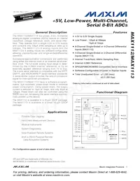 MAX1112EAP+T Datasheet Cover