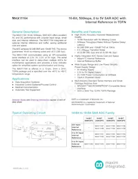 MAX11164ETC+T Datasheet Cover