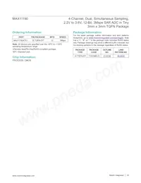 MAX11190ATE+T Datasheet Page 18