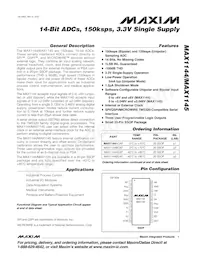MAX1145BEAP+ Datenblatt Cover
