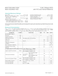 MAX11627EEE/V+ Datasheet Pagina 2