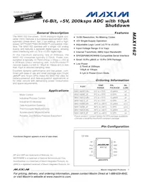 MAX1162AEUB+T Datasheet Cover