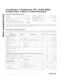 MAX11647EUA+T Datasheet Page 2