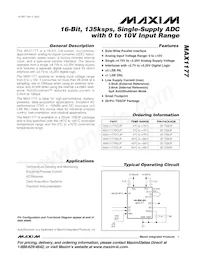 MAX1177CEUP+T Datenblatt Cover