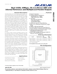 MAX1186ECM+TD Datenblatt Cover