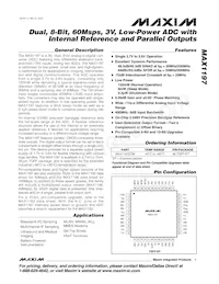 MAX1197ECM+D Datenblatt Cover