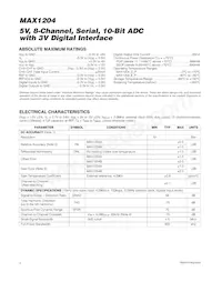 MAX1204ACAP+T Datasheet Pagina 2