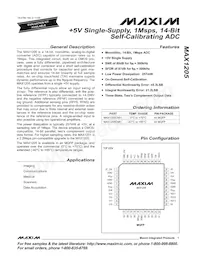 MAX1205EMH+ Datenblatt Cover