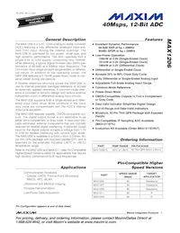 MAX1206ETL+ Datasheet Cover