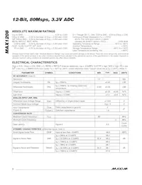 MAX1208ETL+T Datasheet Page 2