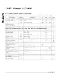 MAX1208ETL+T Datasheet Page 4