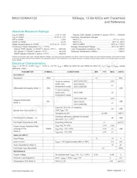MAX120CWG+T Datasheet Page 2