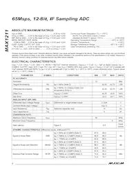 MAX1211ETL+T Datasheet Page 2