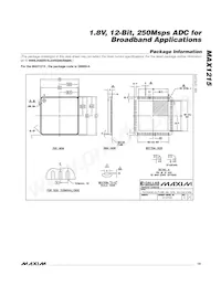 MAX1215EGK+TD Datasheet Page 19