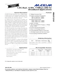 MAX1218ECQ+TD Datenblatt Cover