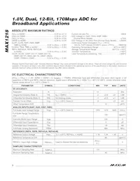 MAX1218ECQ+TD Datasheet Page 2