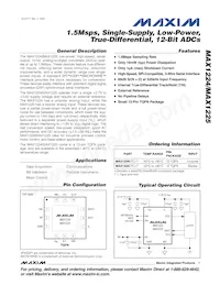 MAX1224CTC+T Datenblatt Cover