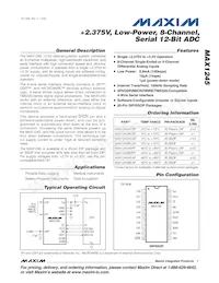 MAX1245BCAP+T Datasheet Copertura